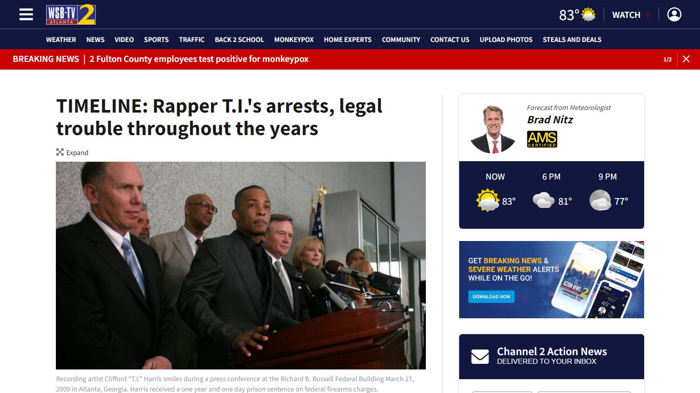 TIMELINE: Rapper T.I.'s arrests, legal trouble throughout ...