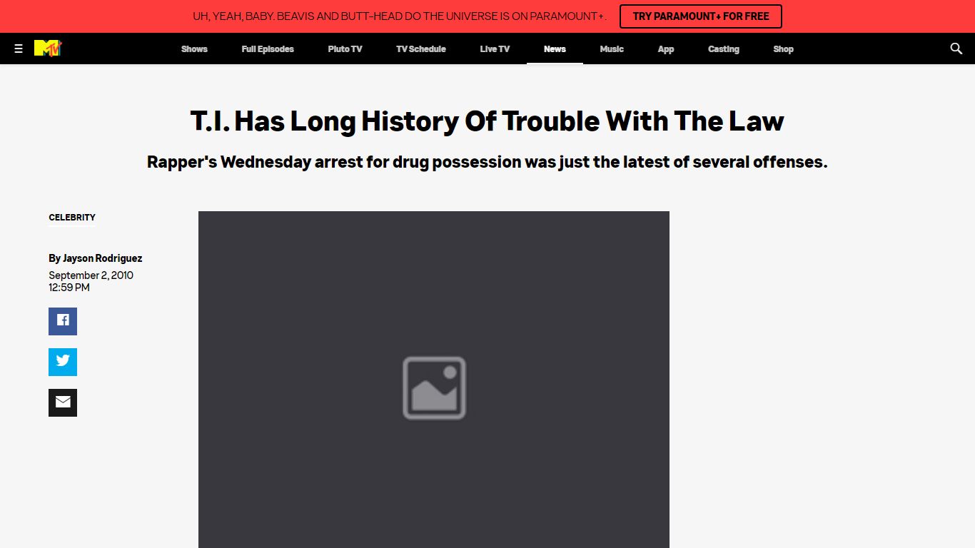 T.I. Has Long History Of Trouble With The Law - MTV